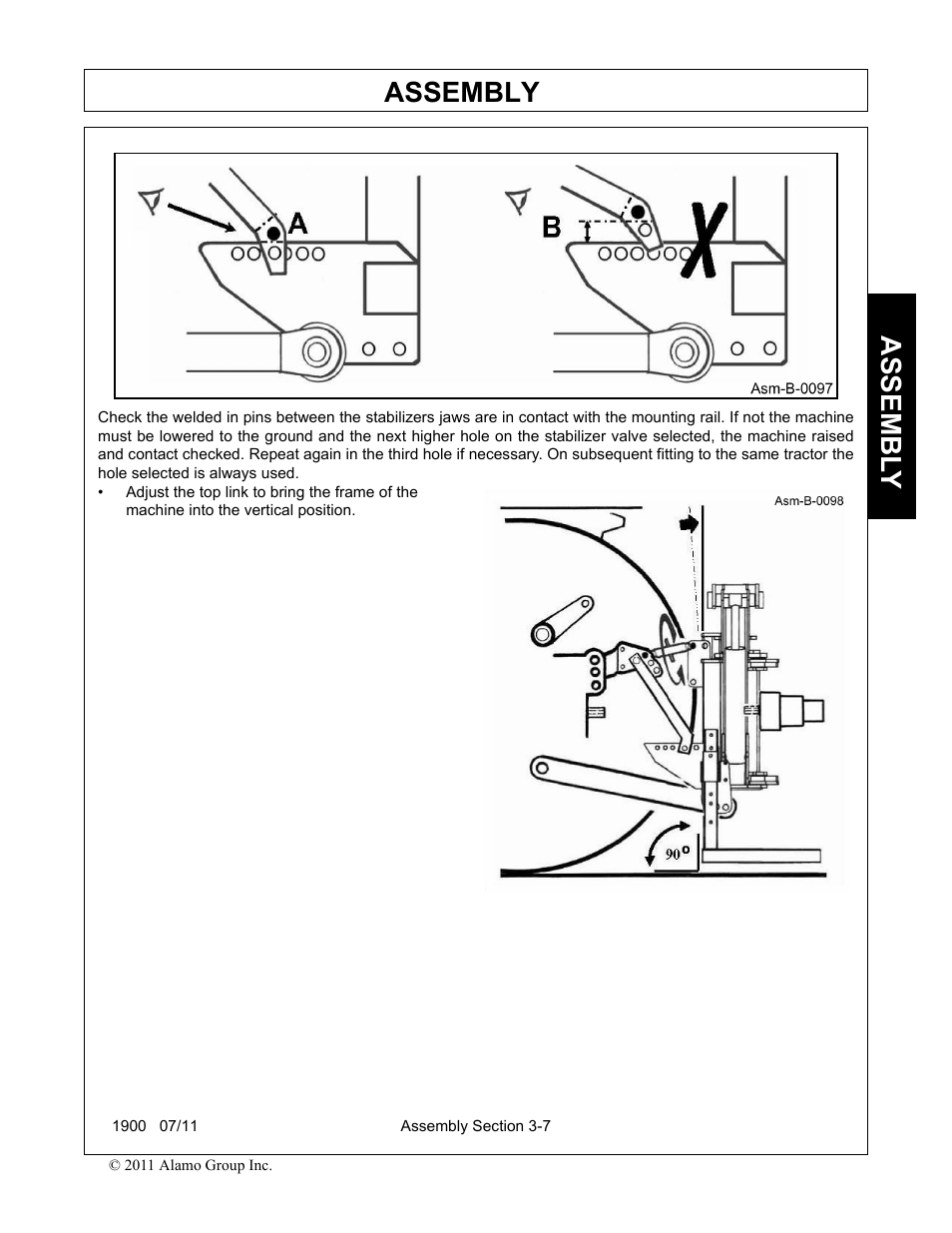 Assembly, Assembl y | Alamo RHINO 1900 User Manual | Page 103 / 198