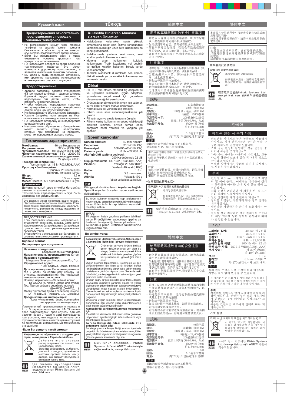 Panasonic RPHC500 User Manual | Page 4 / 8