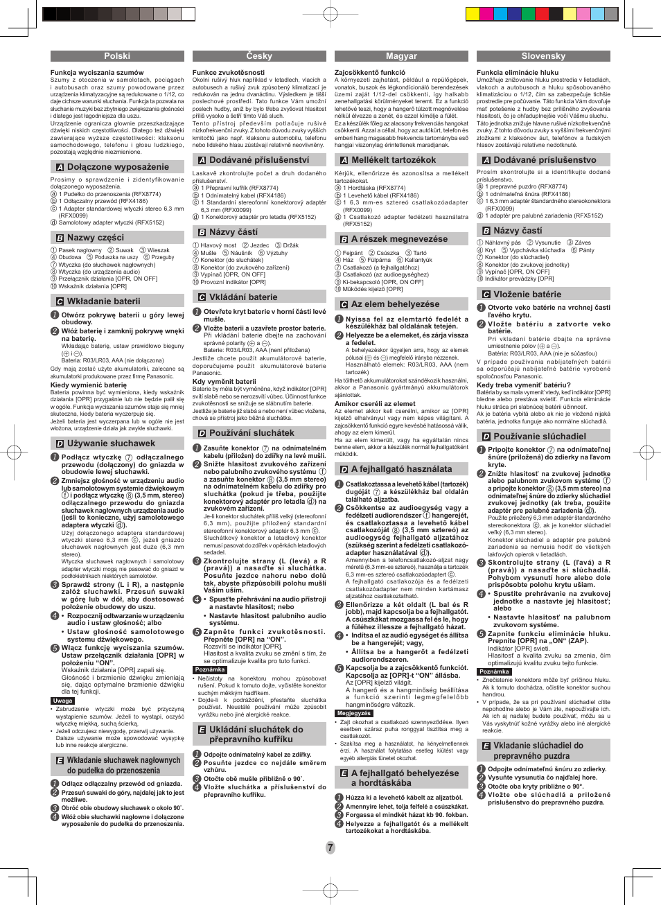 Panasonic RPHC500 User Manual | Page 7 / 8