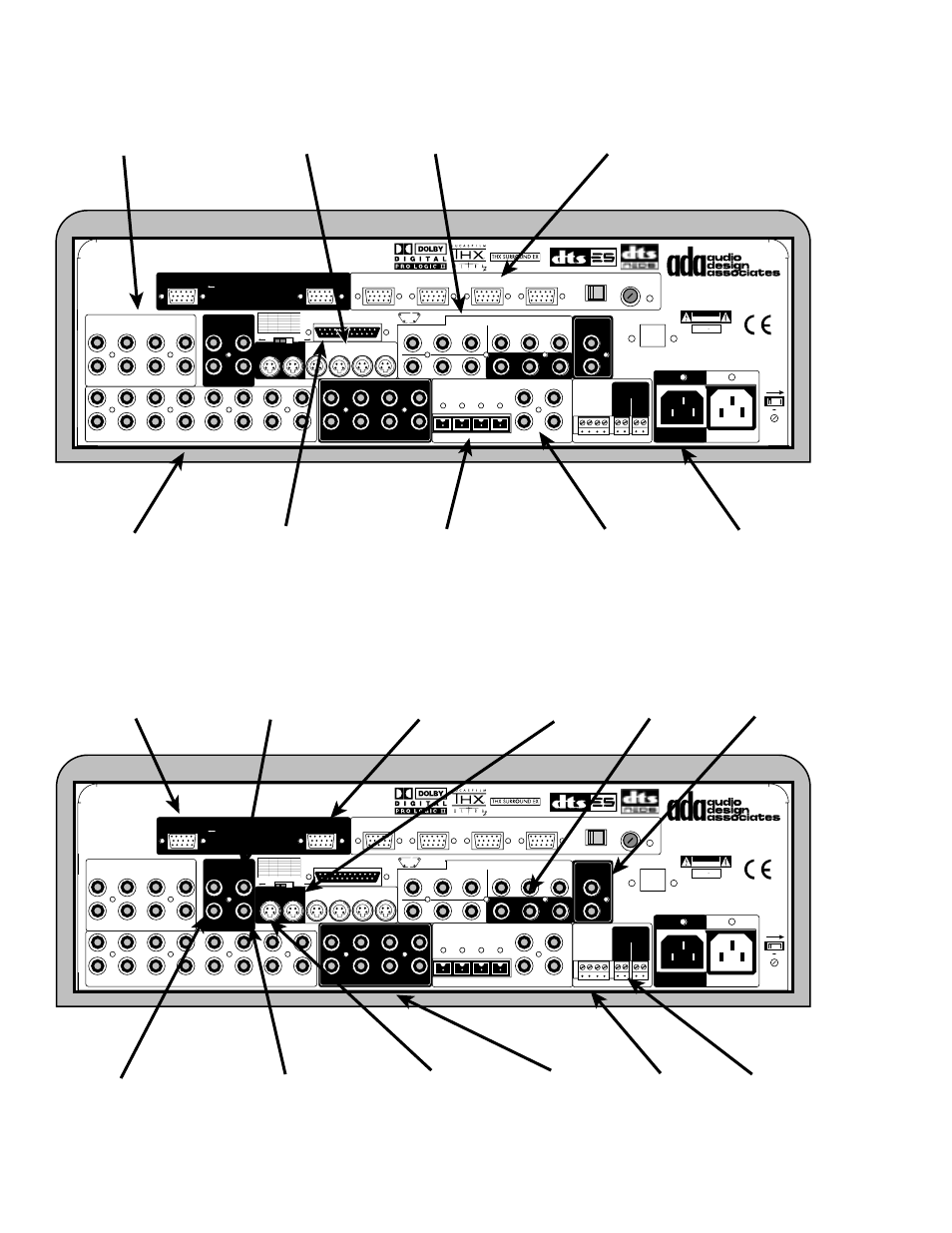 Rear panel connections, Page 10, Risque de choc electrique. ne pas ouvrir | Ii h | Audio Design Associates Cinema Reference Mach II PTM-8150 User Manual | Page 11 / 113