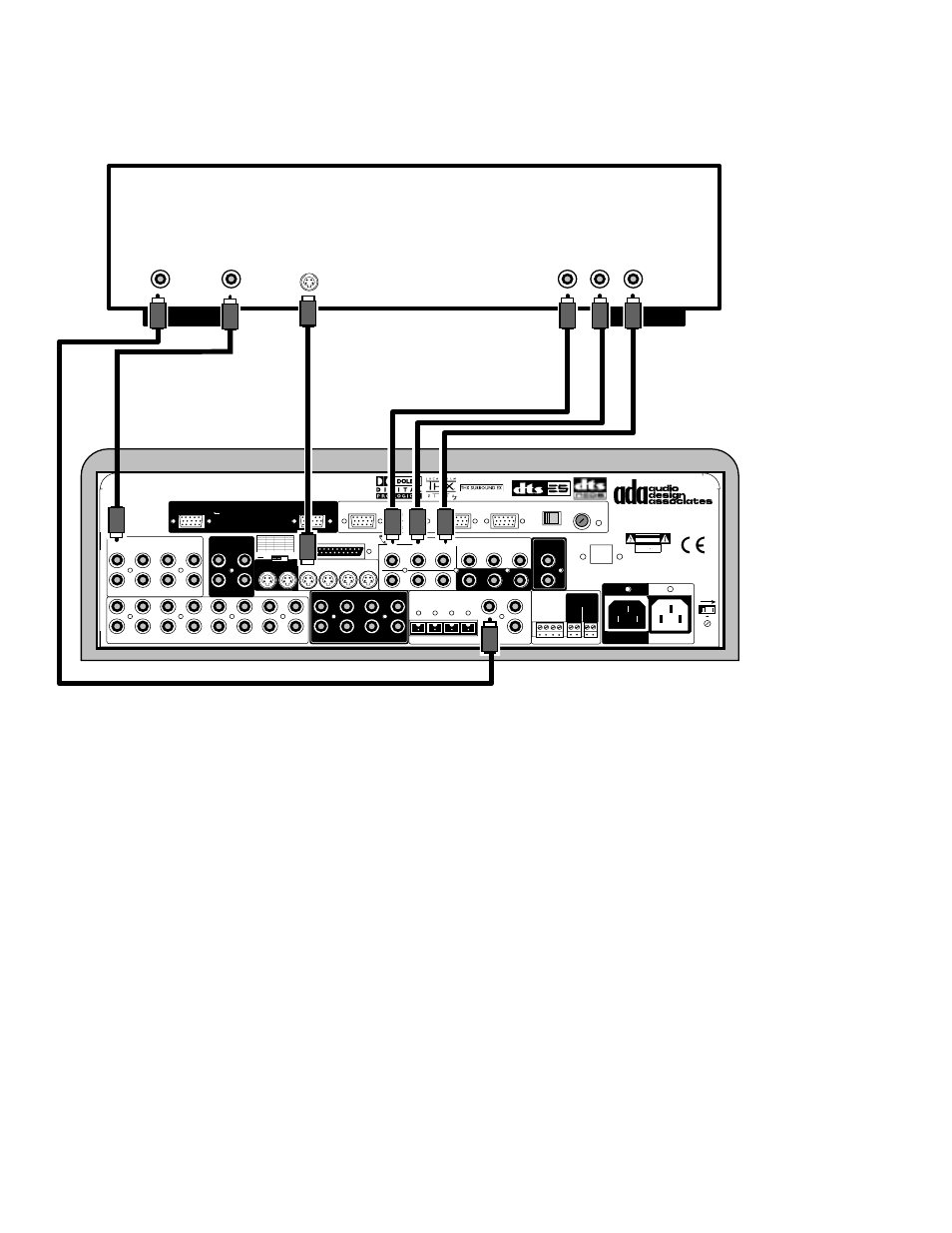 Dvd player connection, Dvd player, Page 12 | Risk of electric shock do not open, Risque de choc electrique. ne pas ouvrir, S-video cable, Component video, Digital output, 1video cable | Audio Design Associates Cinema Reference Mach II PTM-8150 User Manual | Page 13 / 113