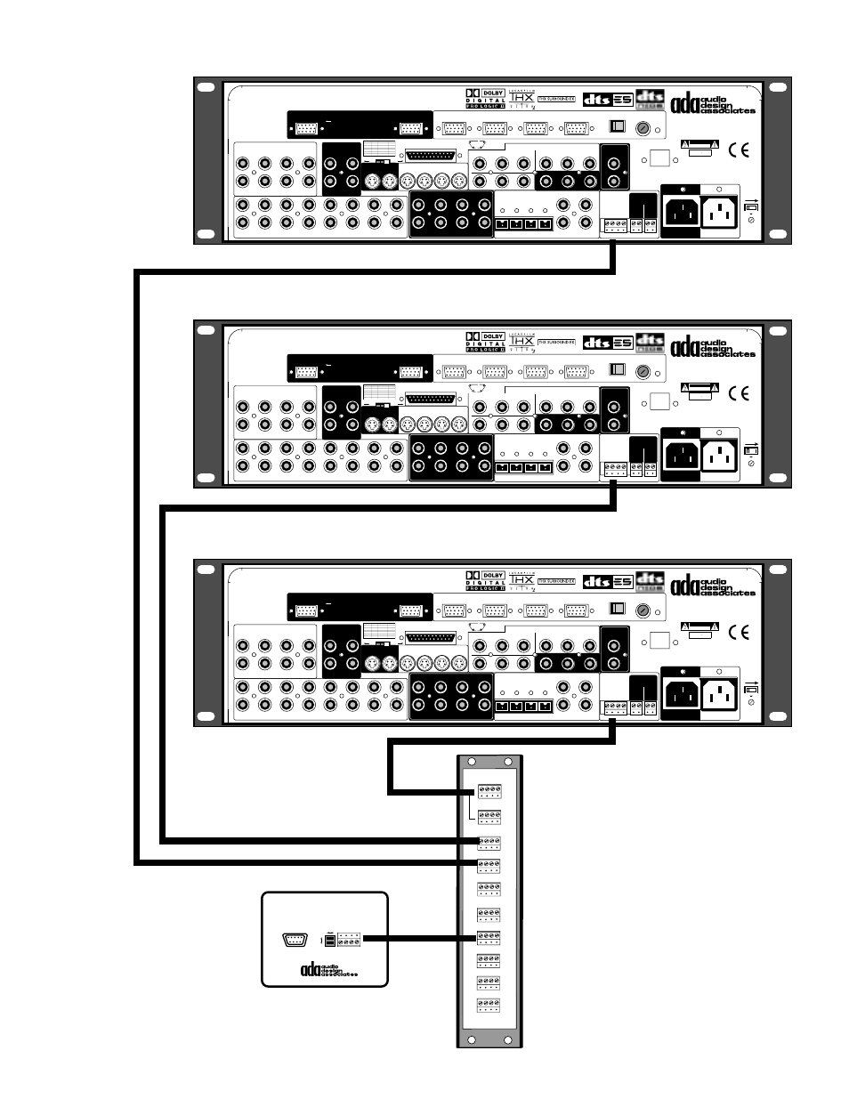 Cinema reference mach ii (address 0), Cinema reference mach ii (address 1), Page 73 | Risk of electric shock do not open, Risque de choc electrique. ne pas ouvrir, Iso-232 | Audio Design Associates Cinema Reference Mach II PTM-8150 User Manual | Page 74 / 113