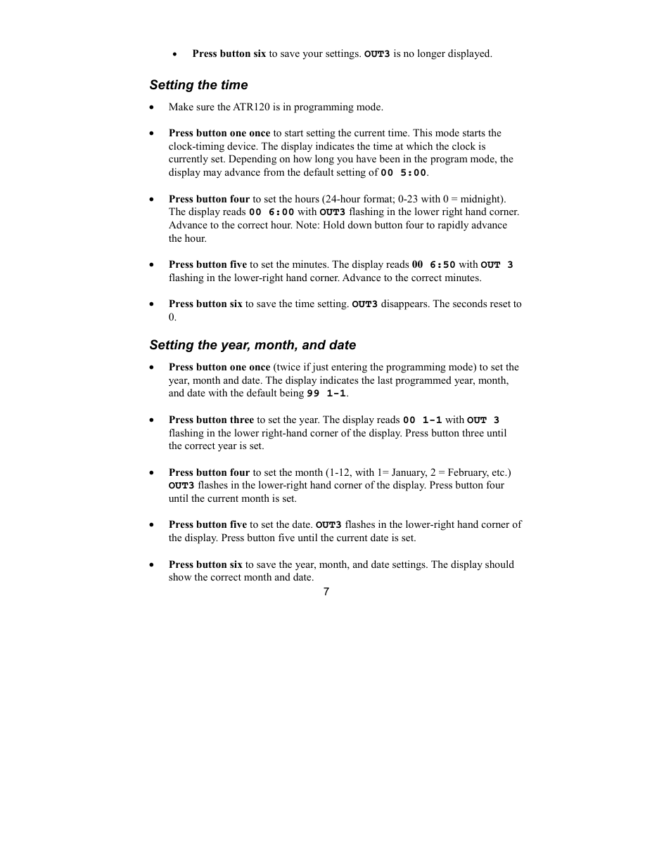 Acroprint ATR120 User Manual | Page 11 / 28
