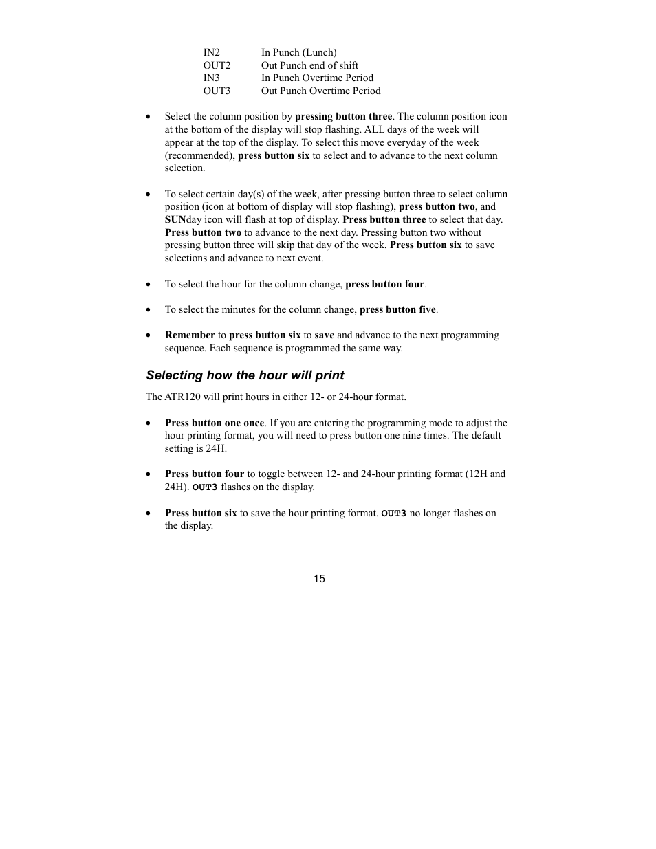 Acroprint ATR120 User Manual | Page 19 / 28