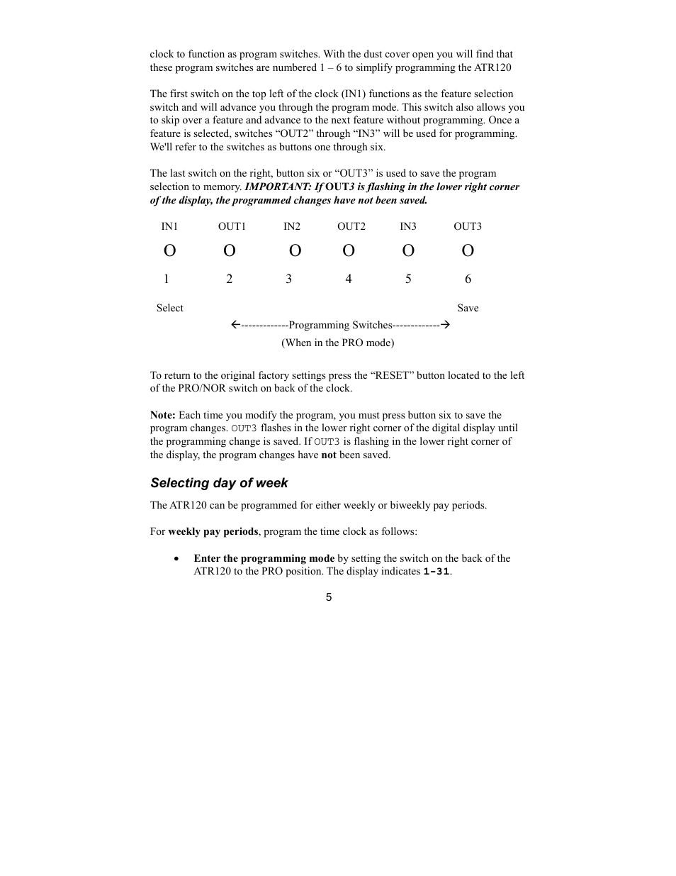 Acroprint ATR120 User Manual | Page 9 / 28