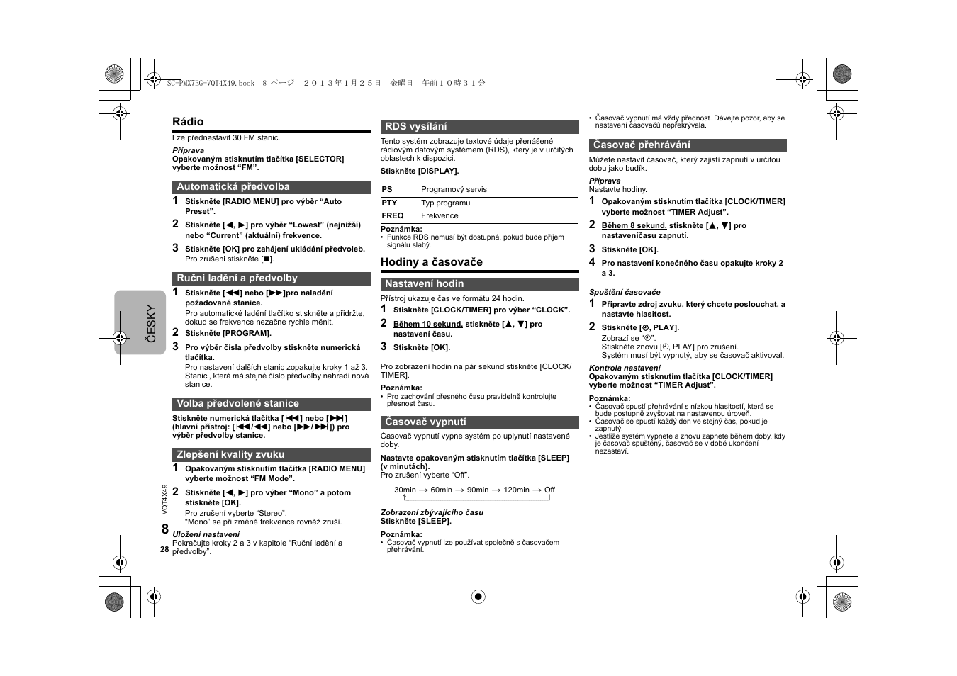 Panasonic SCPMX7EG User Manual | Page 28 / 44