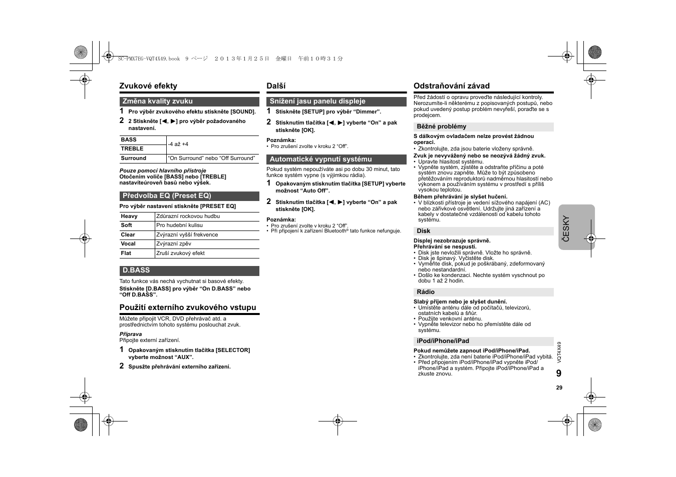 Panasonic SCPMX7EG User Manual | Page 29 / 44