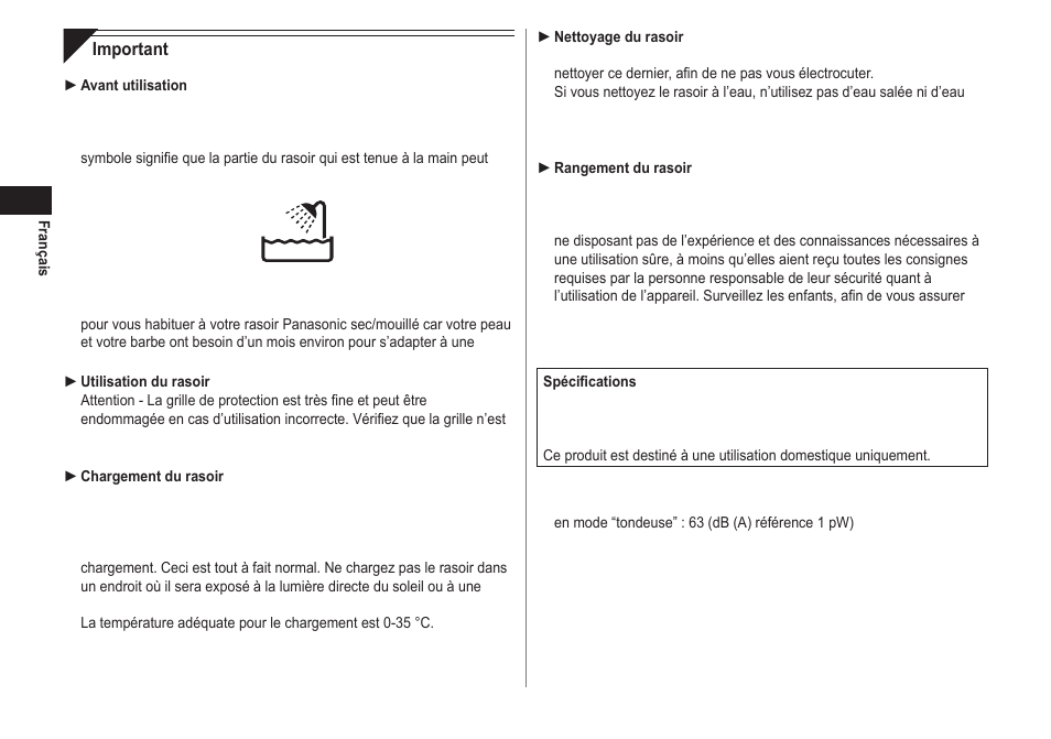 Panasonic ESRW30 User Manual | Page 12 / 88