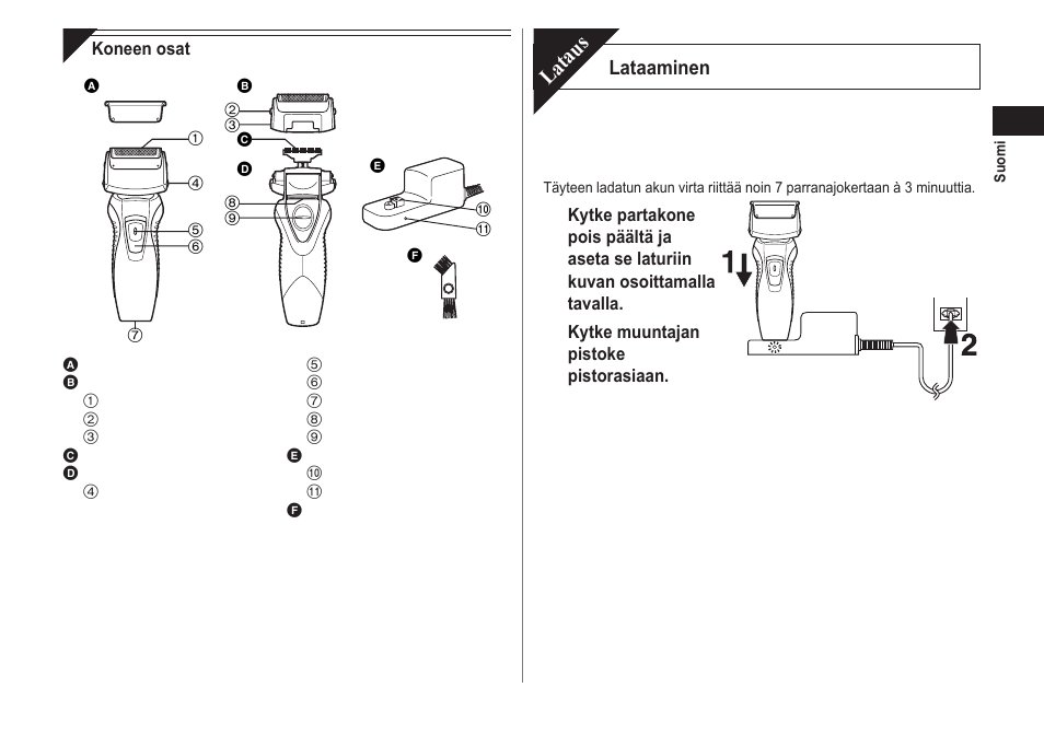 Lataus | Panasonic ESRW30 User Manual | Page 53 / 88