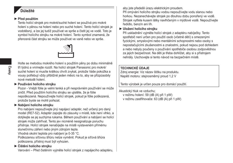 Panasonic ESRW30 User Manual | Page 62 / 88
