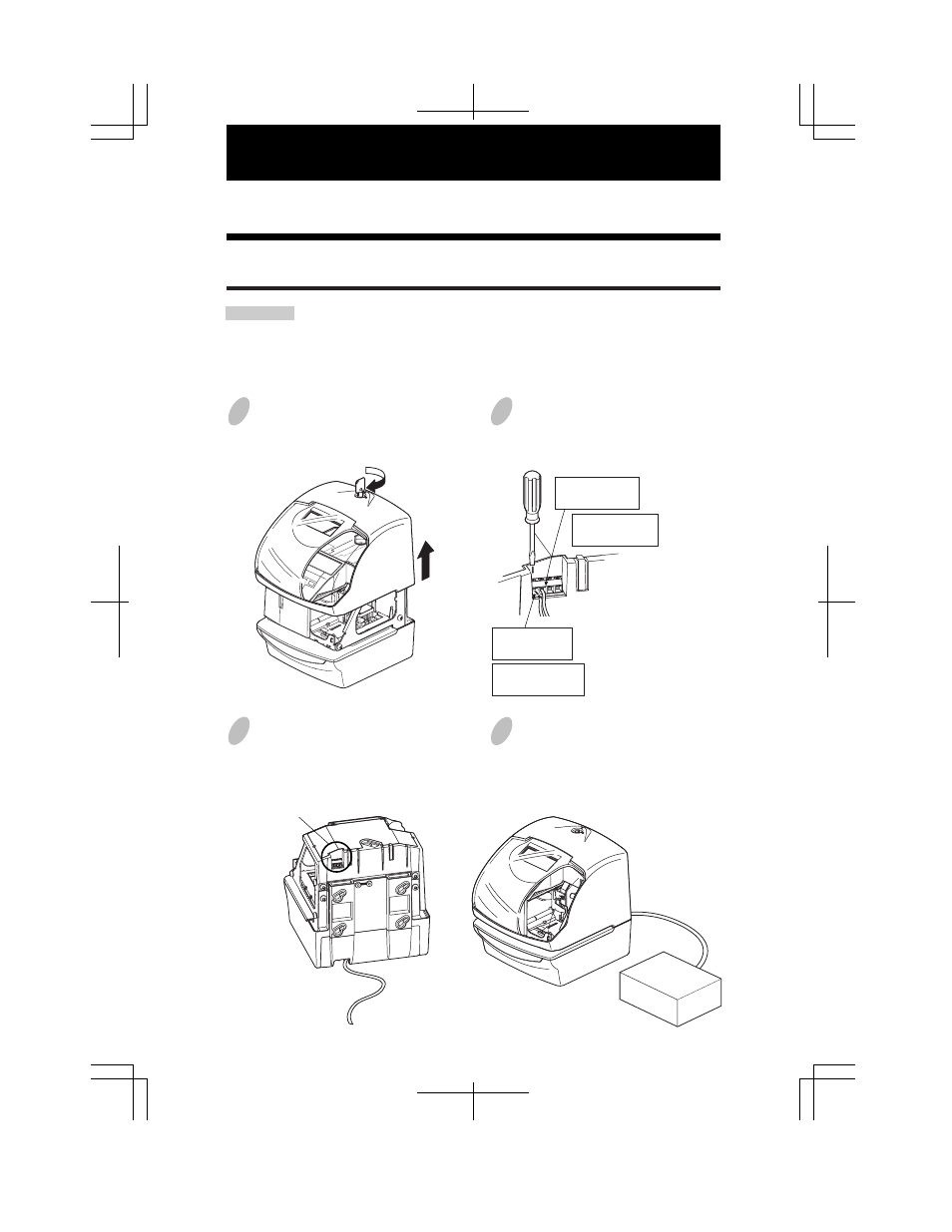 Connecting the optional functions, Connecting the master clock | Acroprint ES900 User Manual | Page 55 / 60