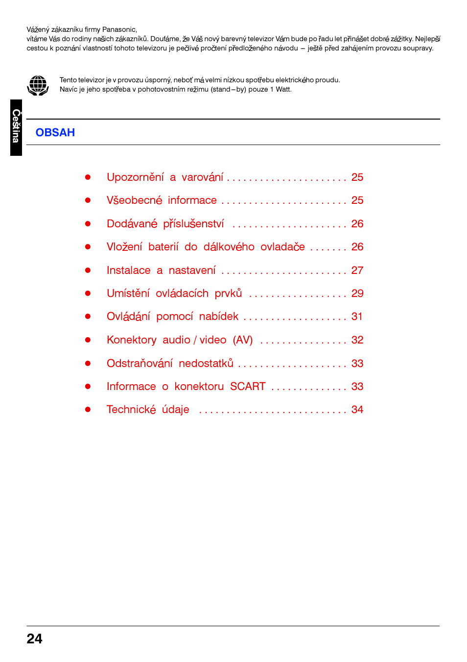 Panasonic TC21S4RP User Manual | Page 24 / 36