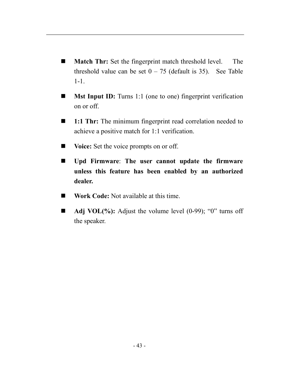 Acroprint timeQplus TQ600 User Manual | Page 51 / 71