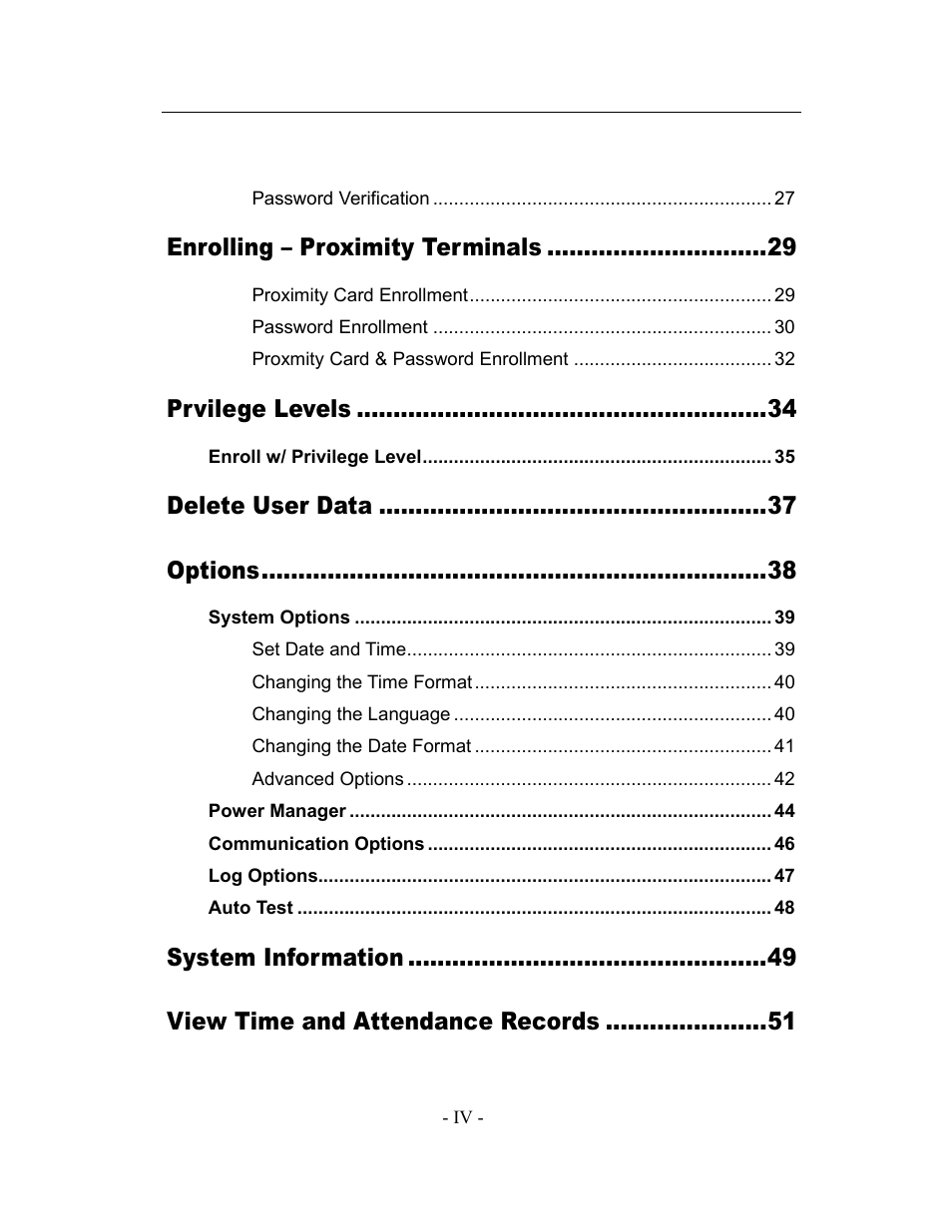 Acroprint timeQplus TQ600 User Manual | Page 6 / 71