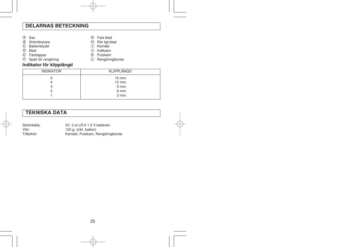 Panasonic ER240 User Manual | Page 17 / 34