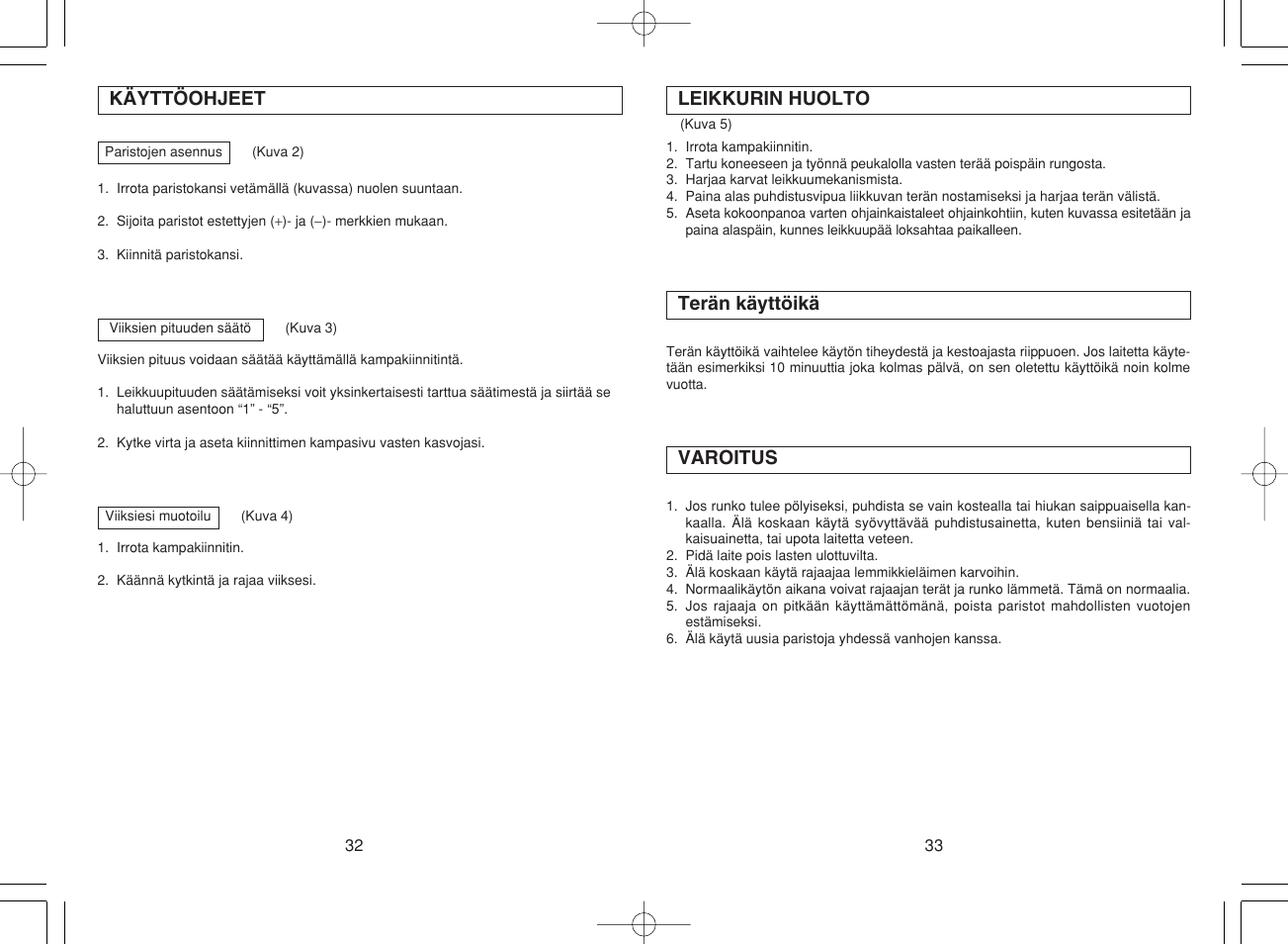Panasonic ER240 User Manual | Page 22 / 34