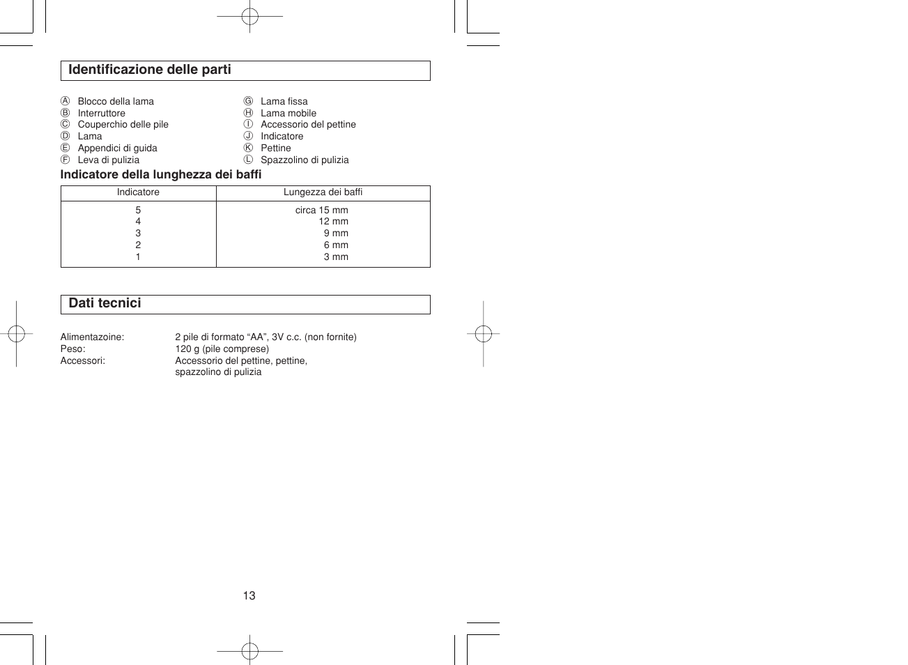 Panasonic ER240 User Manual | Page 9 / 34