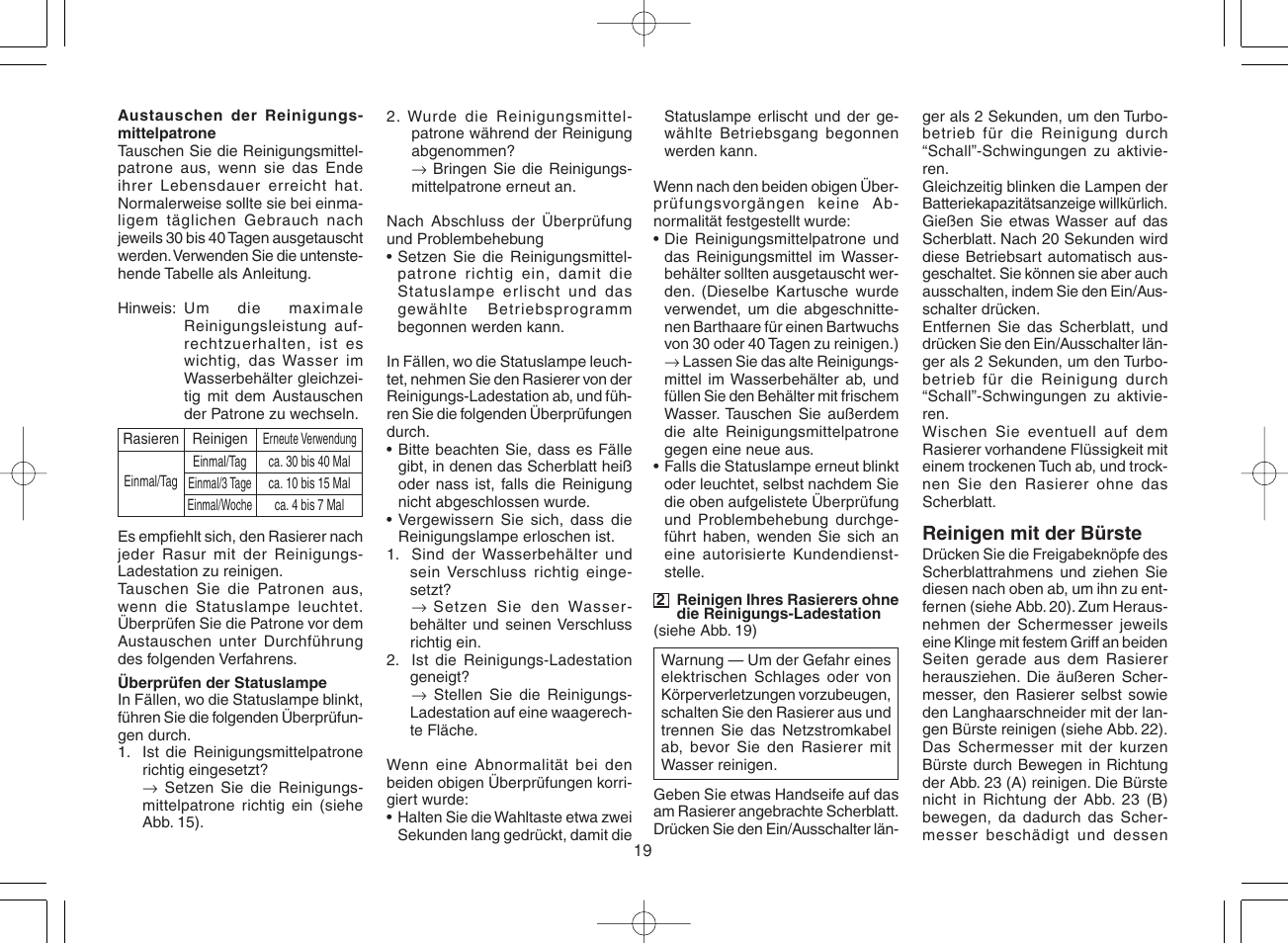 Panasonic ES8078 User Manual | Page 19 / 111