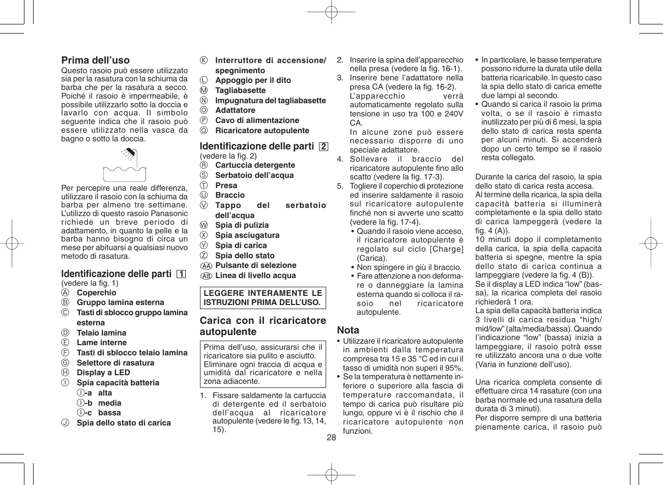 Panasonic ES8078 User Manual | Page 28 / 111