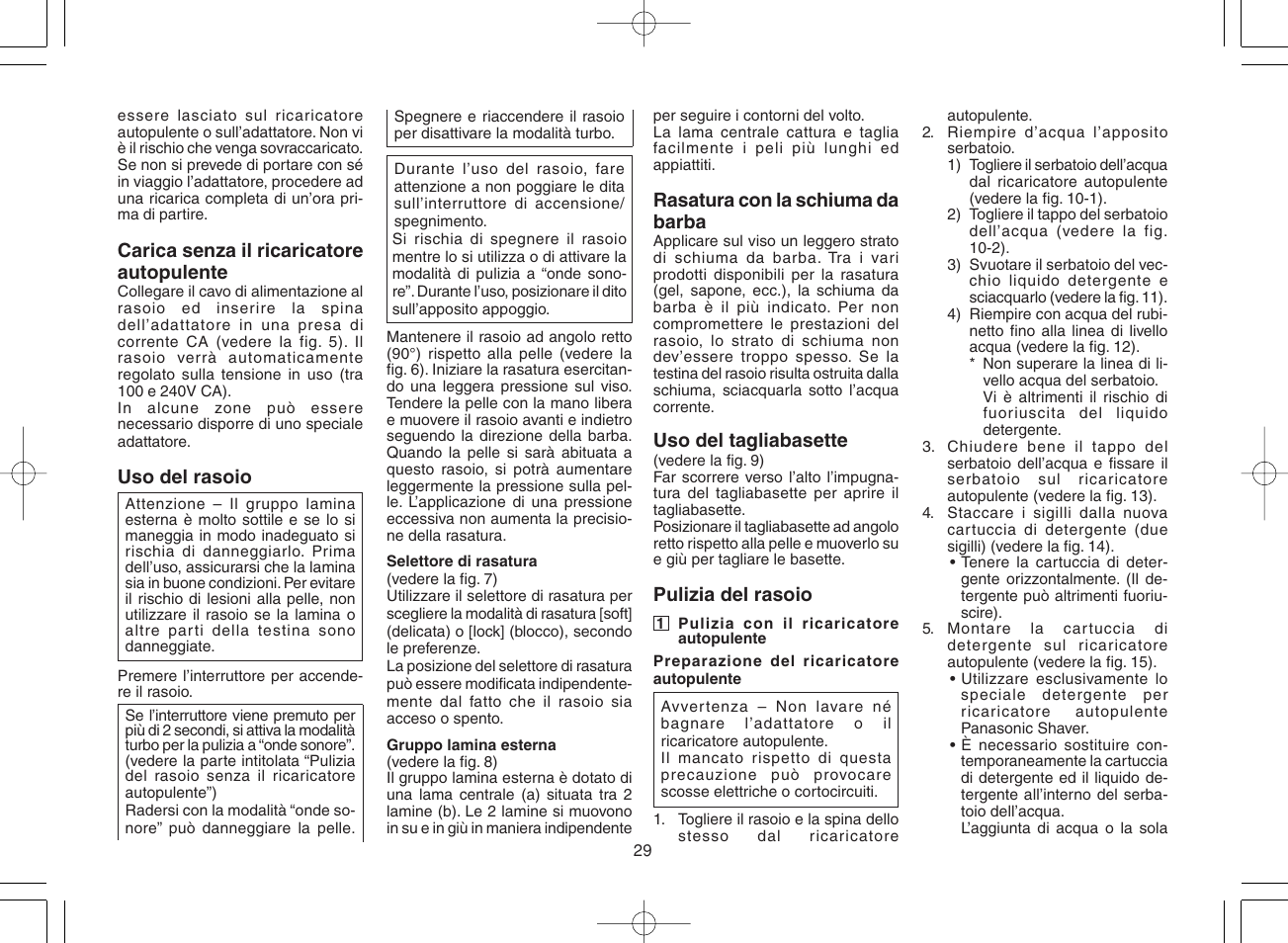 Panasonic ES8078 User Manual | Page 29 / 111