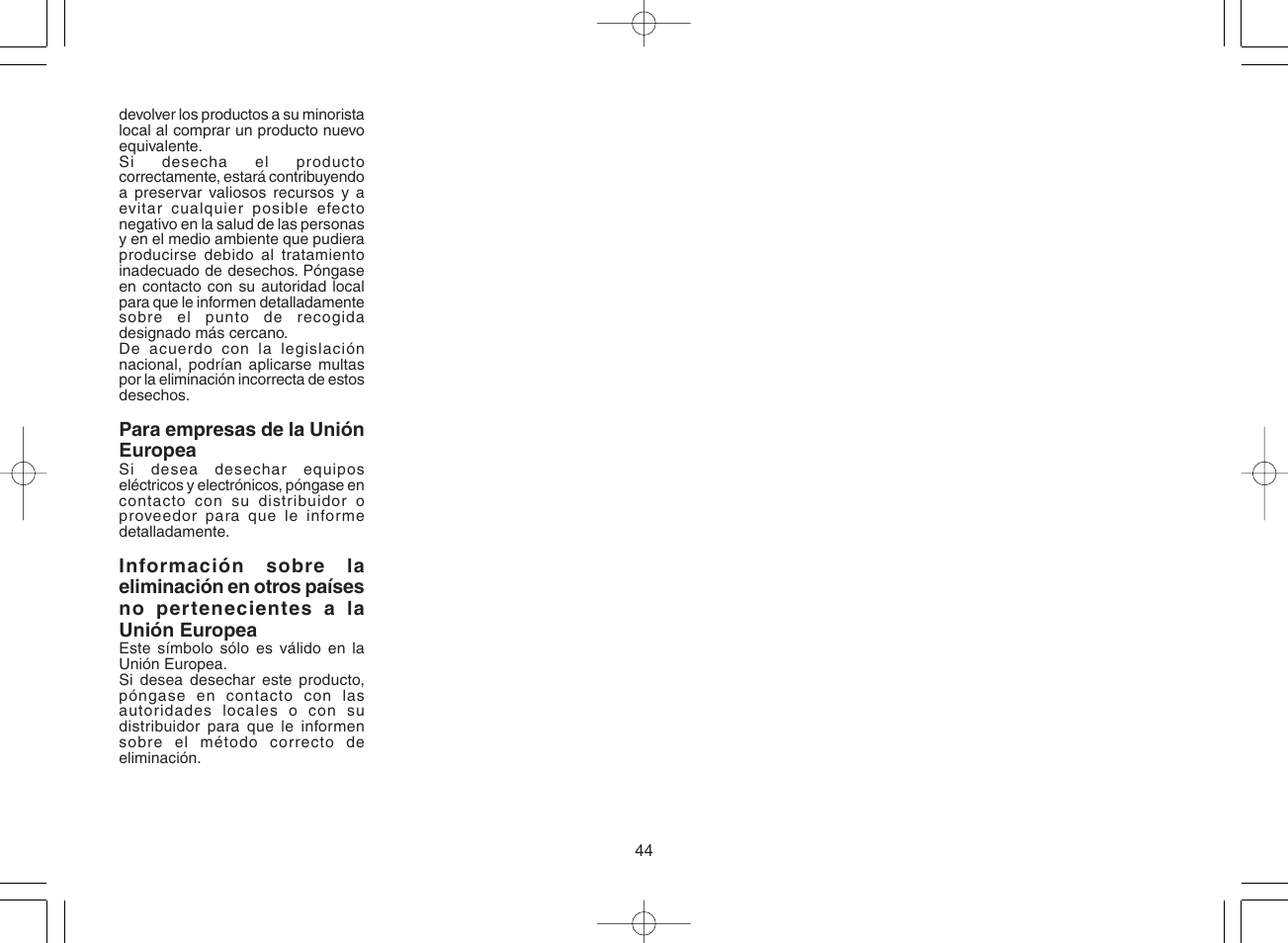 Panasonic ES8078 User Manual | Page 44 / 111