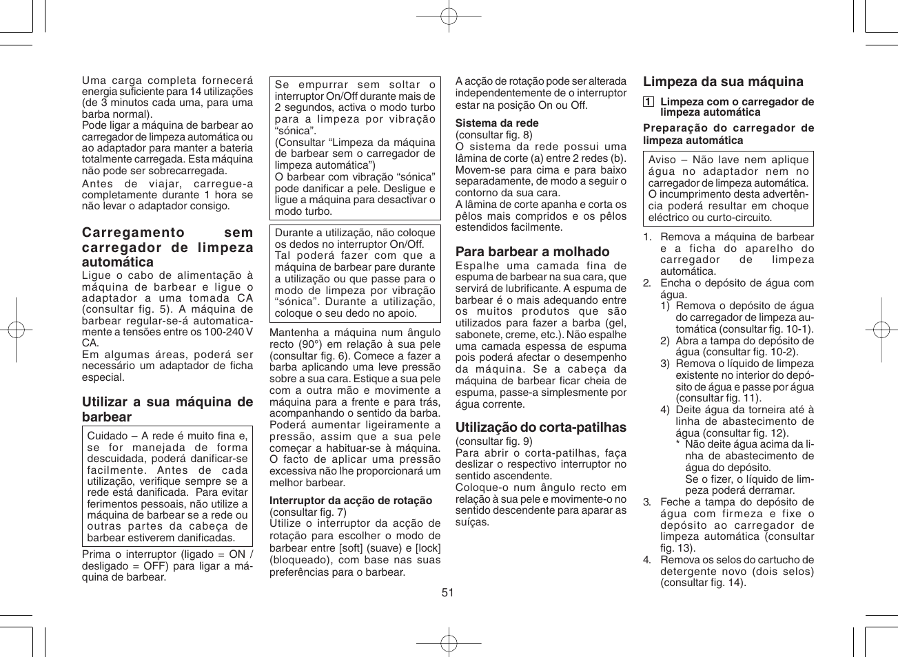 Panasonic ES8078 User Manual | Page 51 / 111