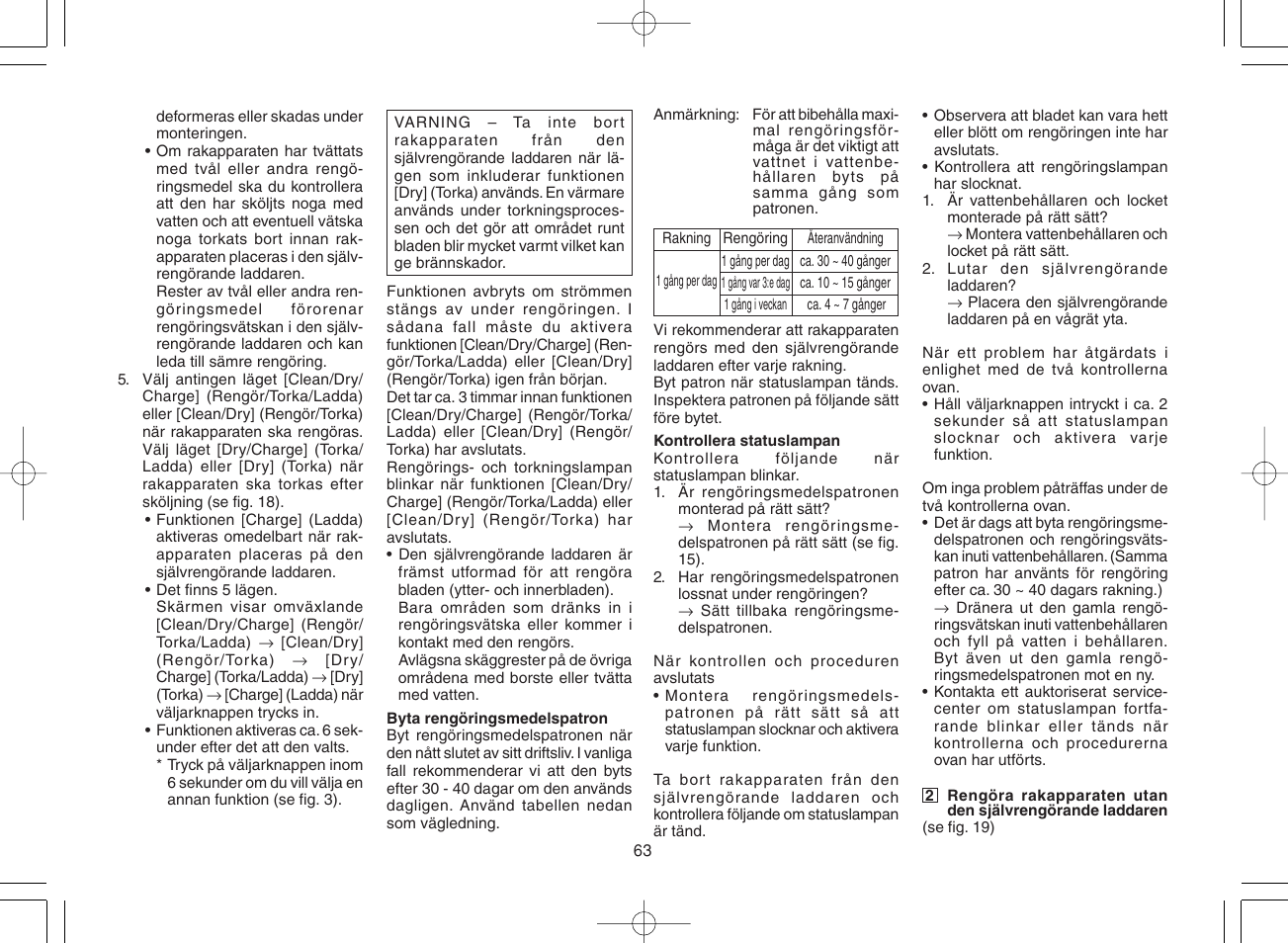 Panasonic ES8078 User Manual | Page 63 / 111