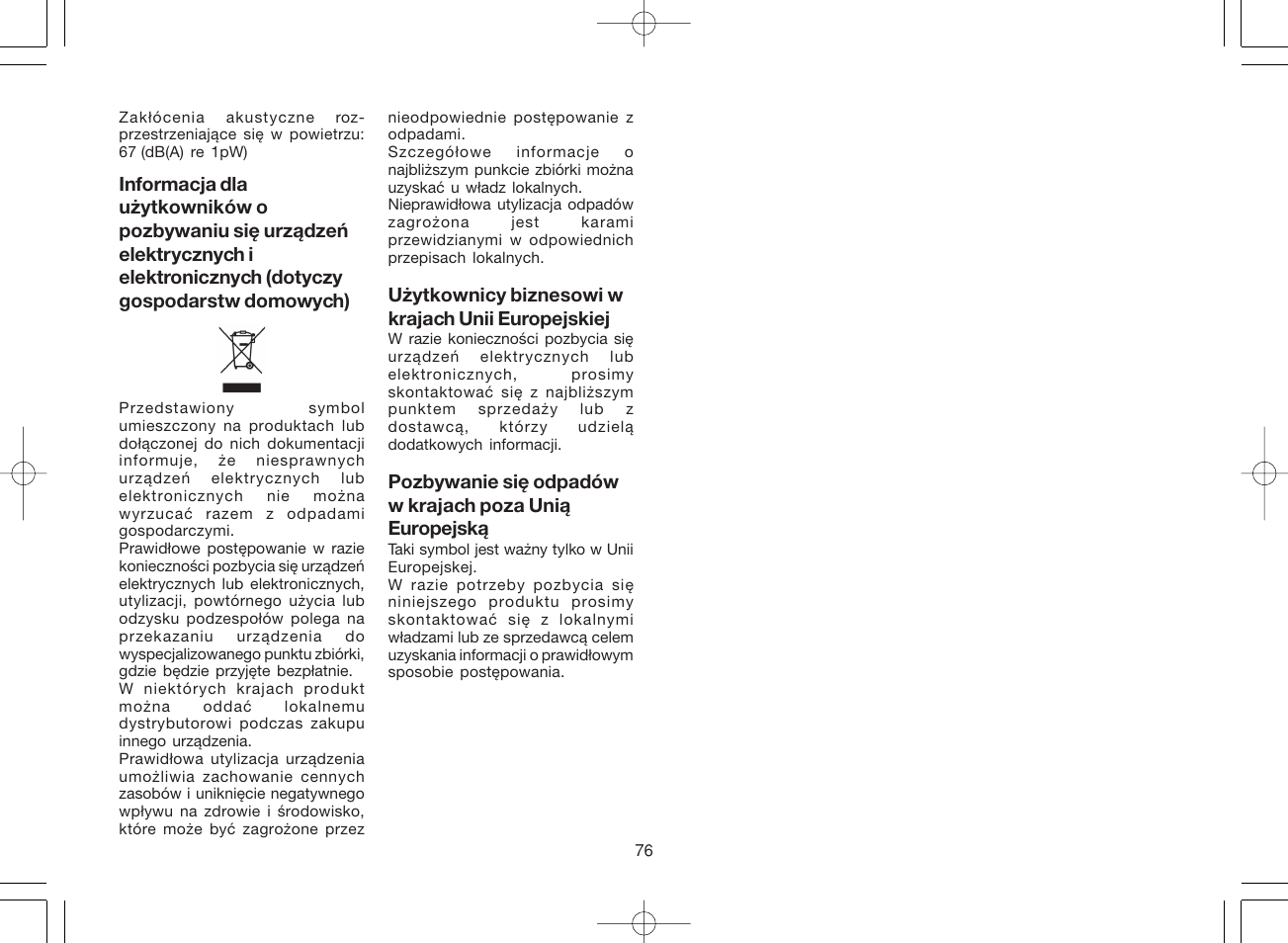 Panasonic ES8078 User Manual | Page 76 / 111