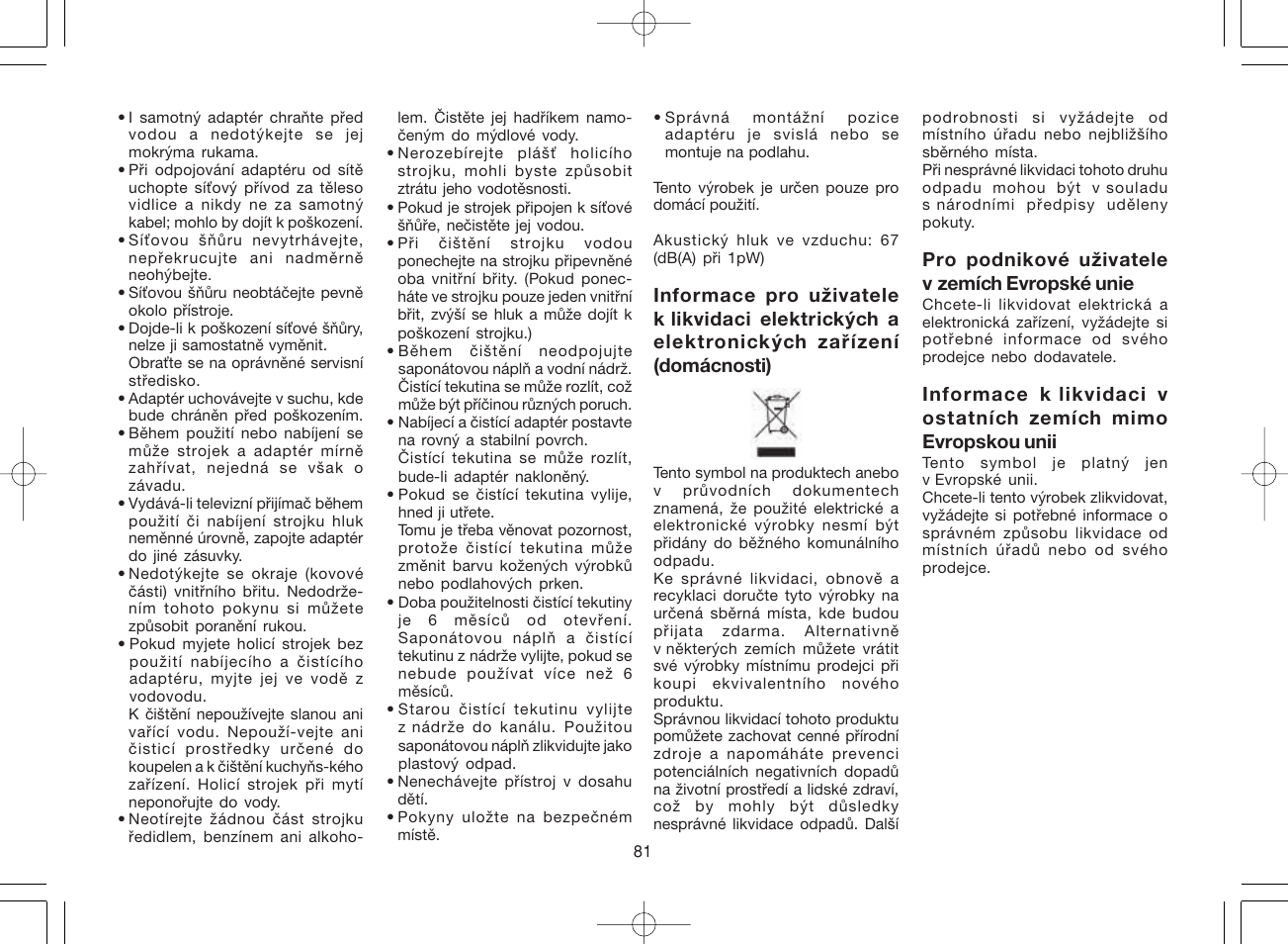 Panasonic ES8078 User Manual | Page 81 / 111