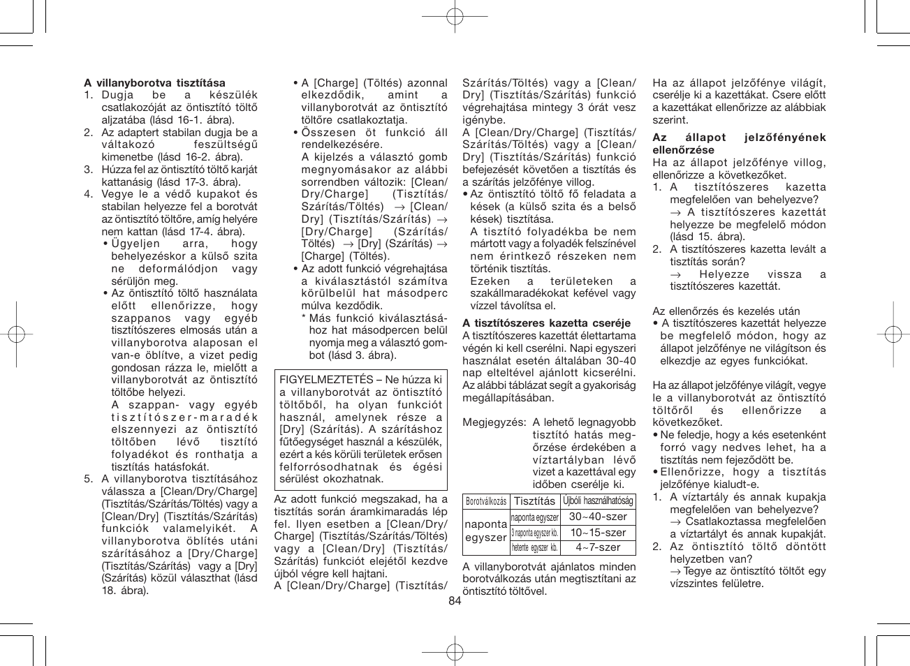 Panasonic ES8078 User Manual | Page 84 / 111