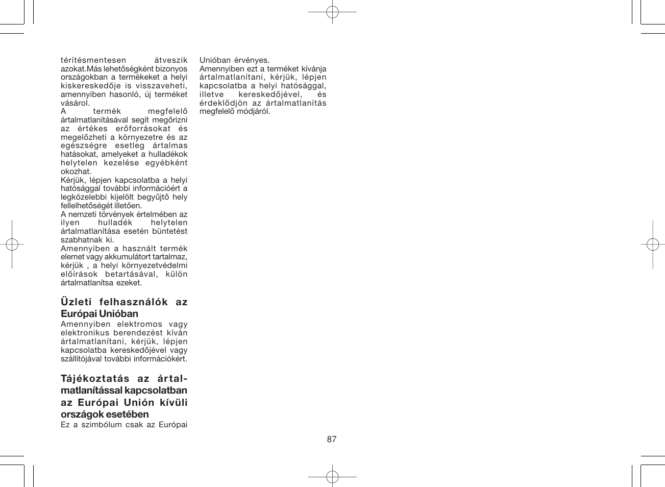 Panasonic ES8078 User Manual | Page 87 / 111