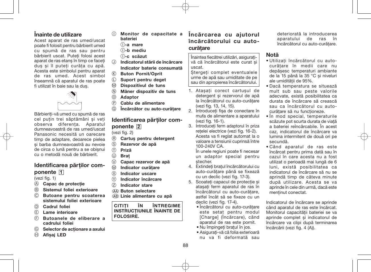 Panasonic ES8078 User Manual | Page 88 / 111