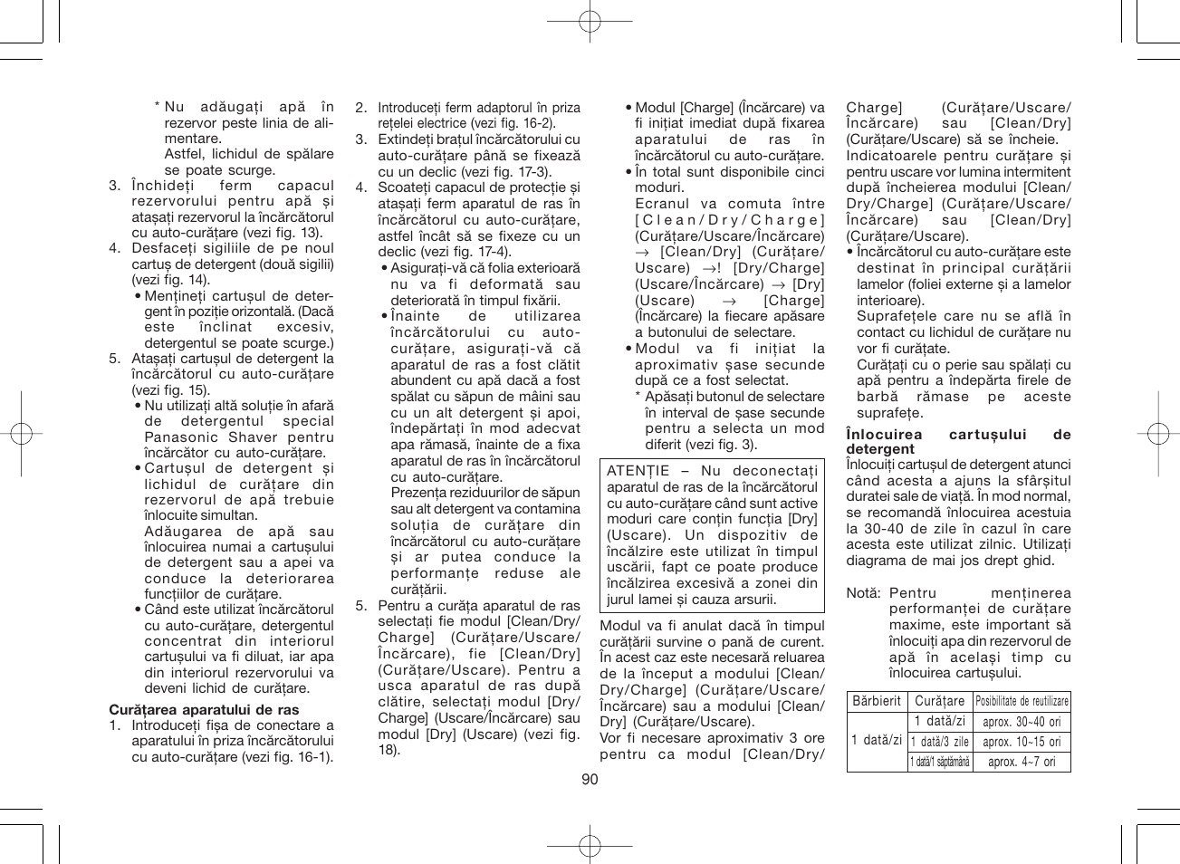 Panasonic ES8078 User Manual | Page 90 / 111