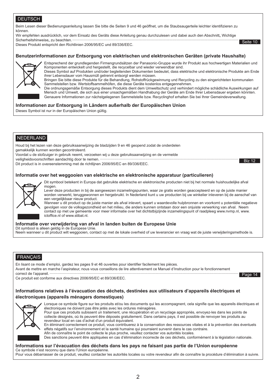 Panasonic MCCL673 User Manual | Page 2 / 48