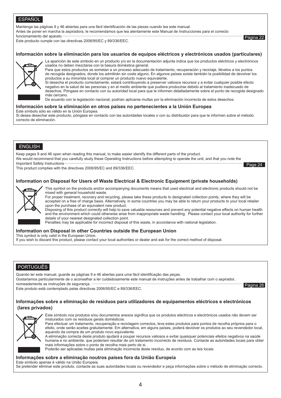 Panasonic MCCL673 User Manual | Page 4 / 48