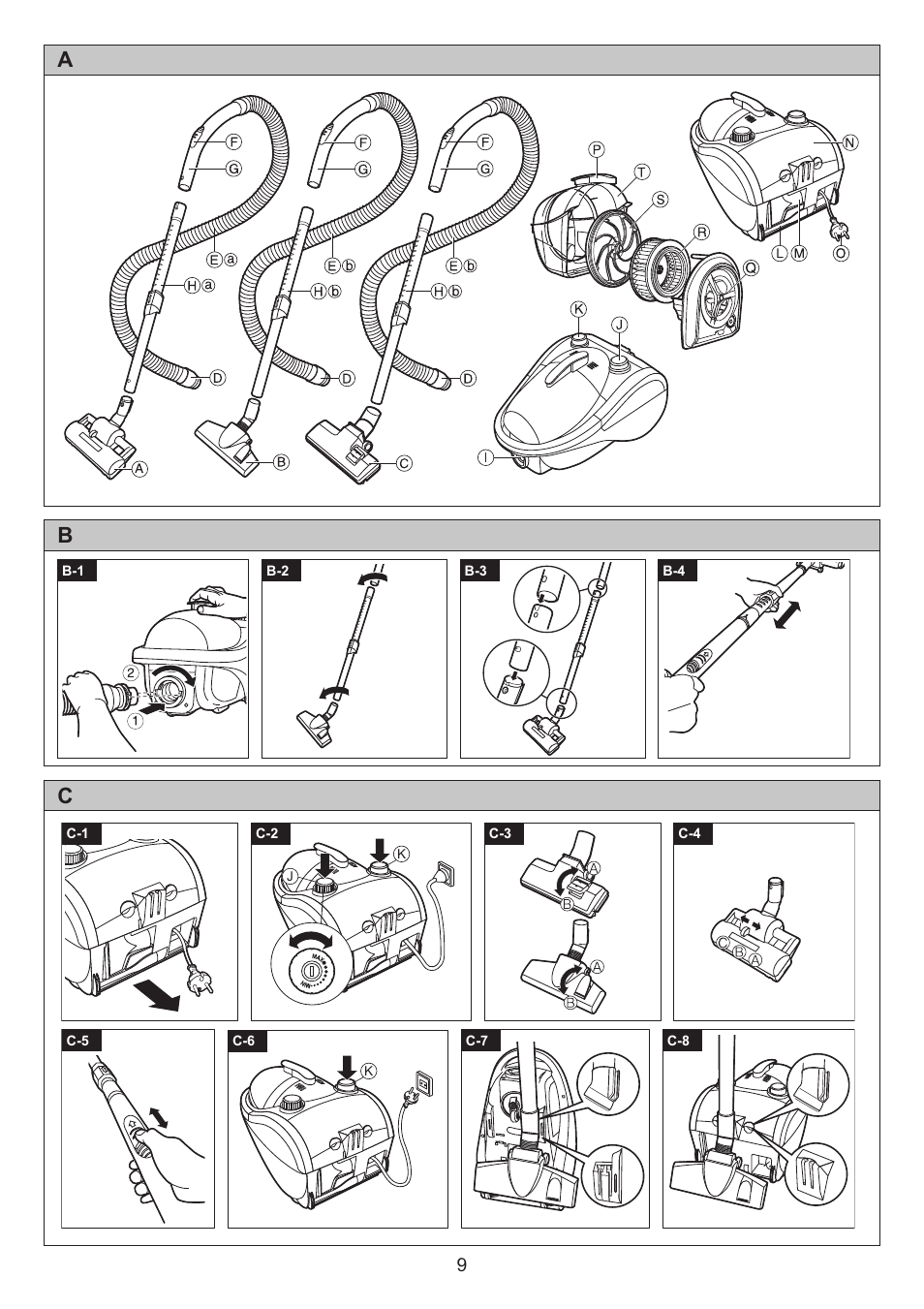 Ab c | Panasonic MCCL673 User Manual | Page 9 / 48