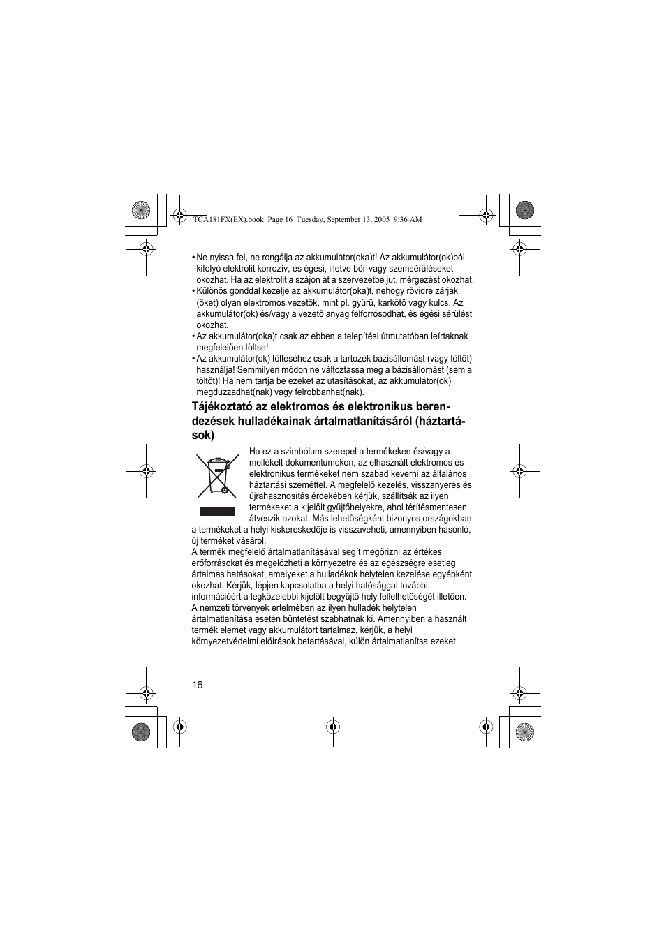 Panasonic KXTCA181FX User Manual | Page 16 / 40