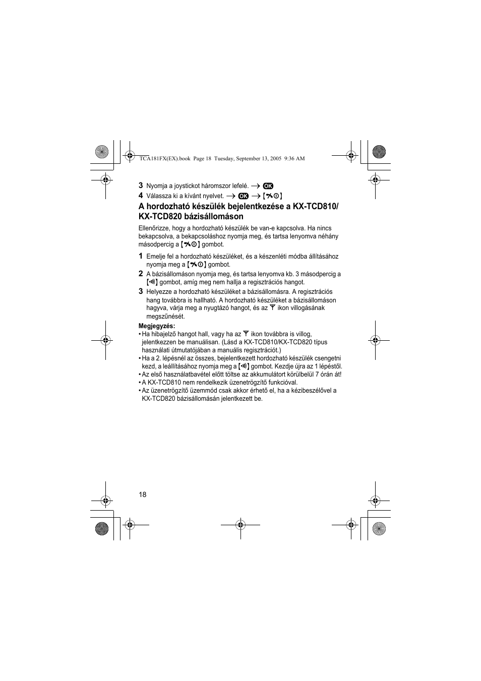 Panasonic KXTCA181FX User Manual | Page 18 / 40