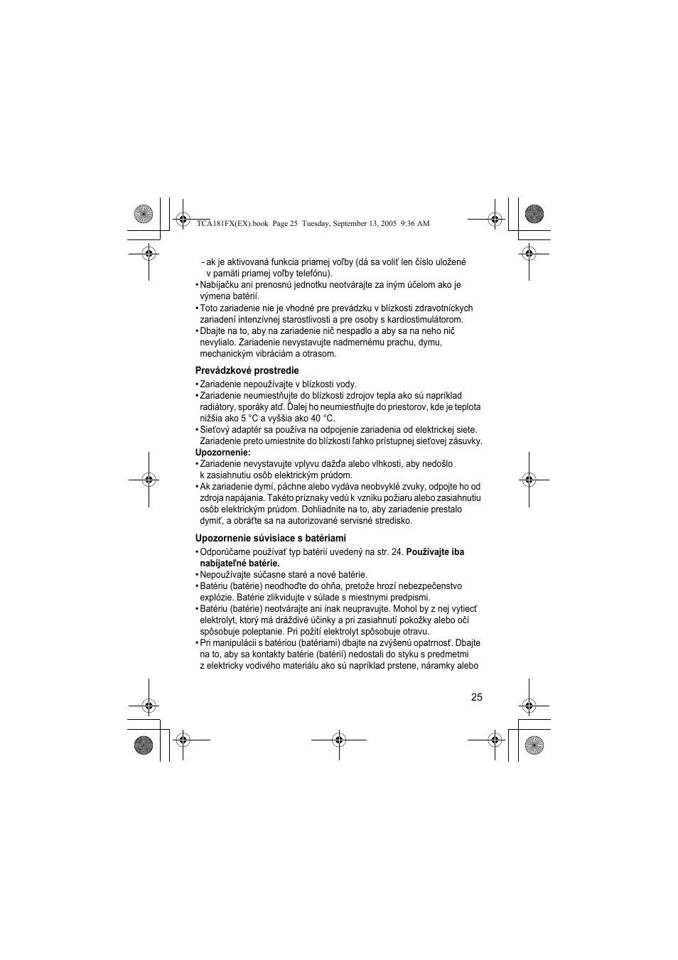 Panasonic KXTCA181FX User Manual | Page 25 / 40