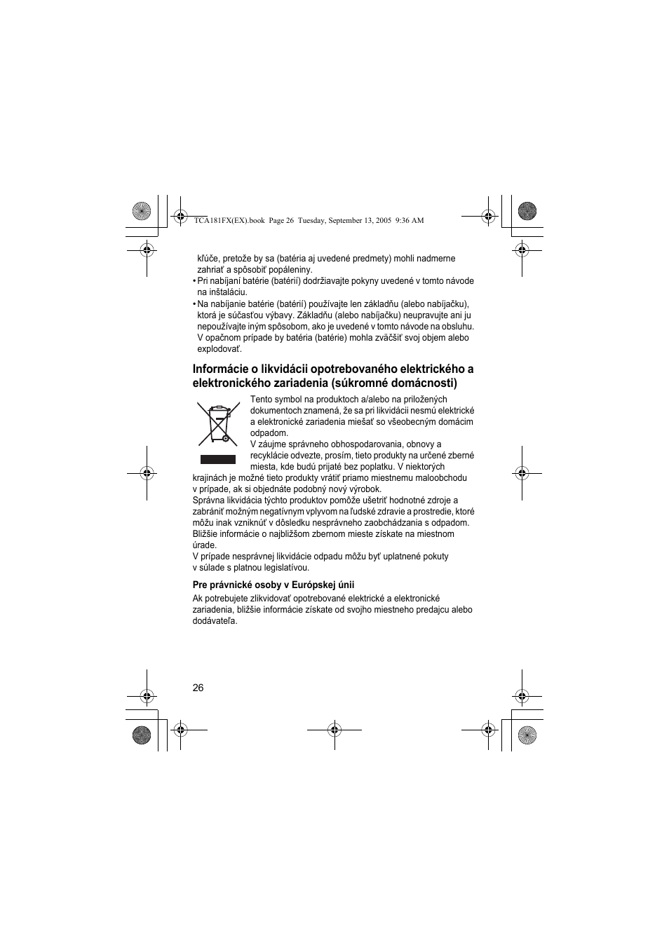 Panasonic KXTCA181FX User Manual | Page 26 / 40