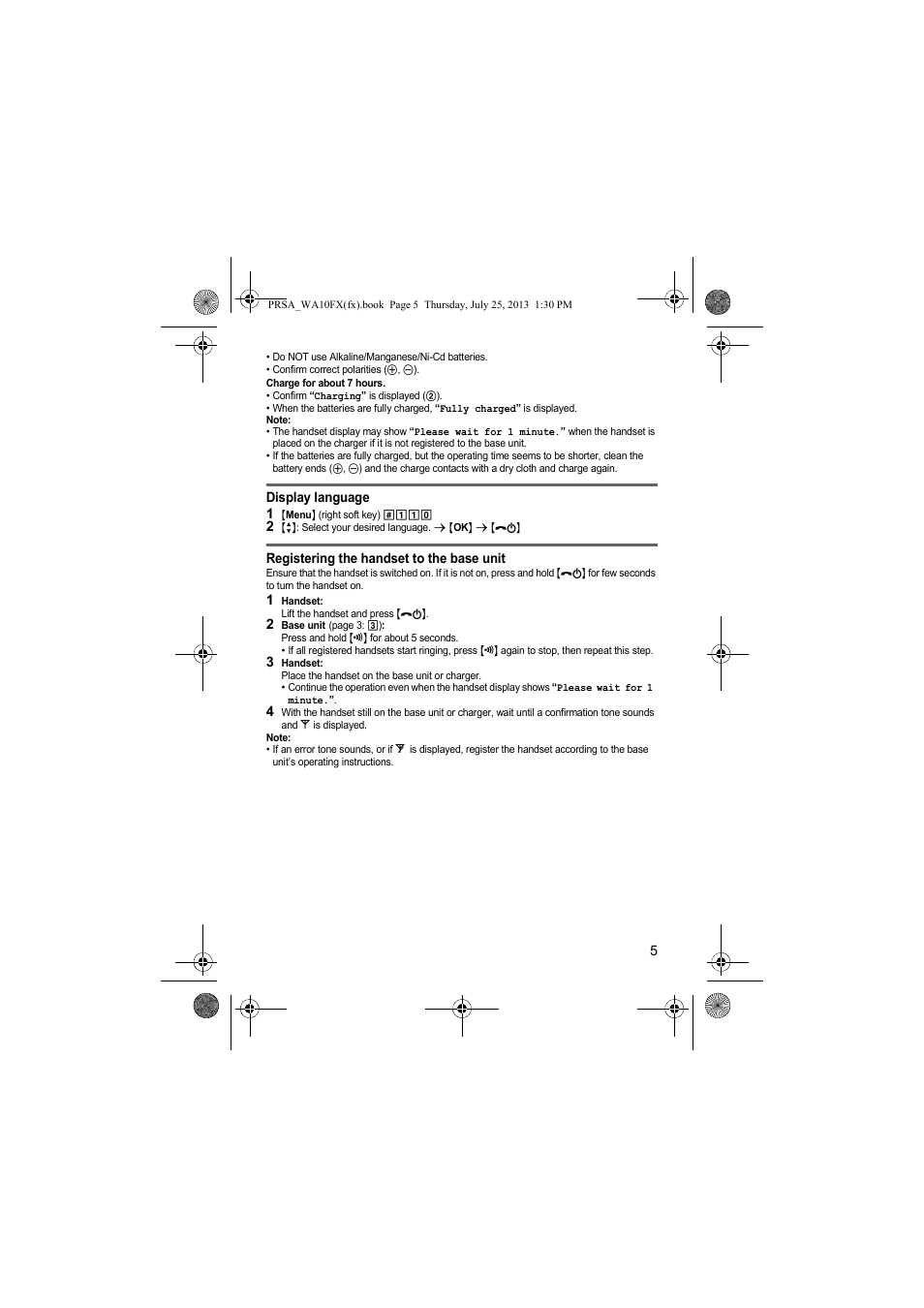 Panasonic KXPRWA10FX User Manual | Page 5 / 76