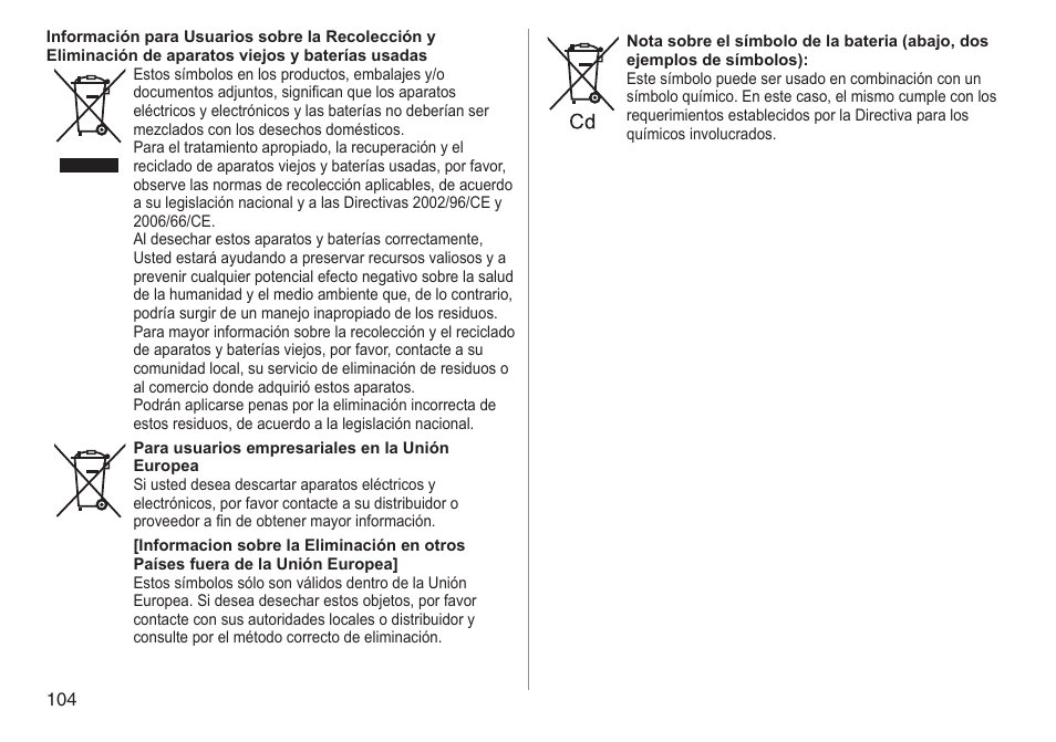 Panasonic ESED90 User Manual | Page 104 / 346