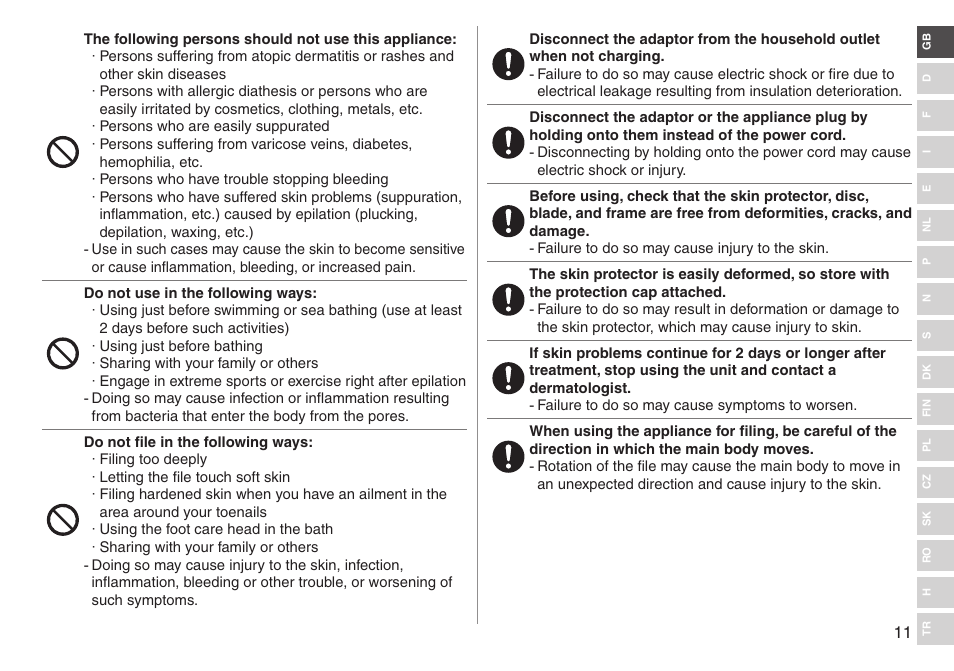 Panasonic ESED90 User Manual | Page 11 / 346