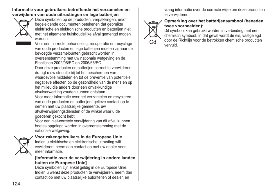 Panasonic ESED90 User Manual | Page 124 / 346