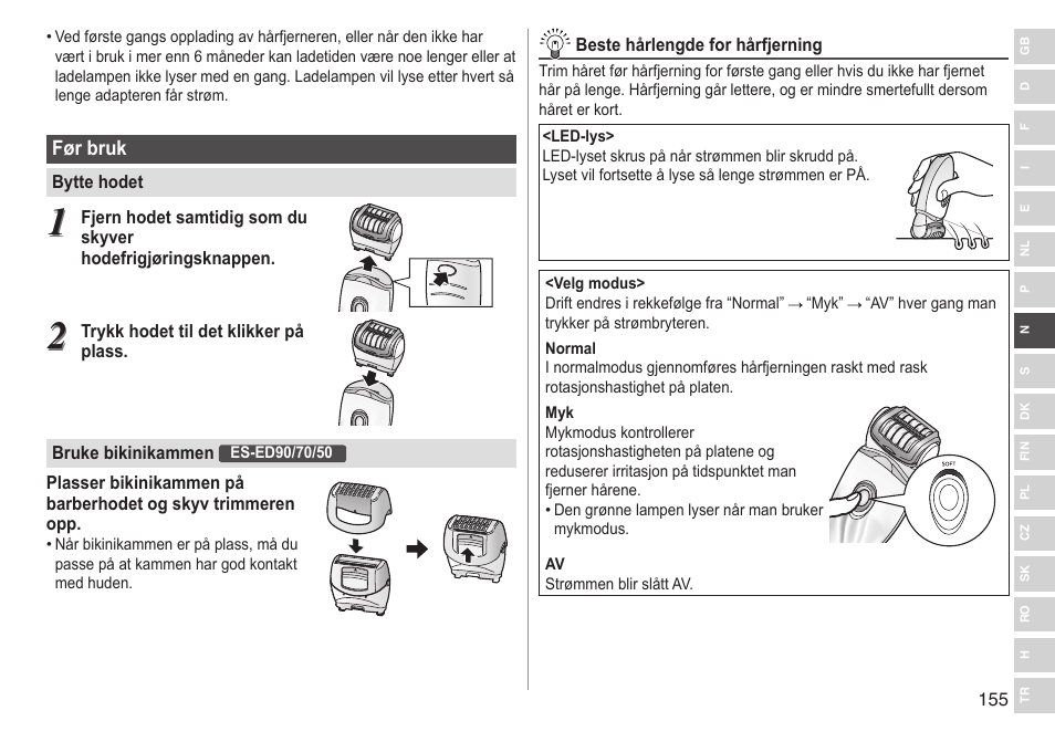 Panasonic ESED90 User Manual | Page 155 / 346