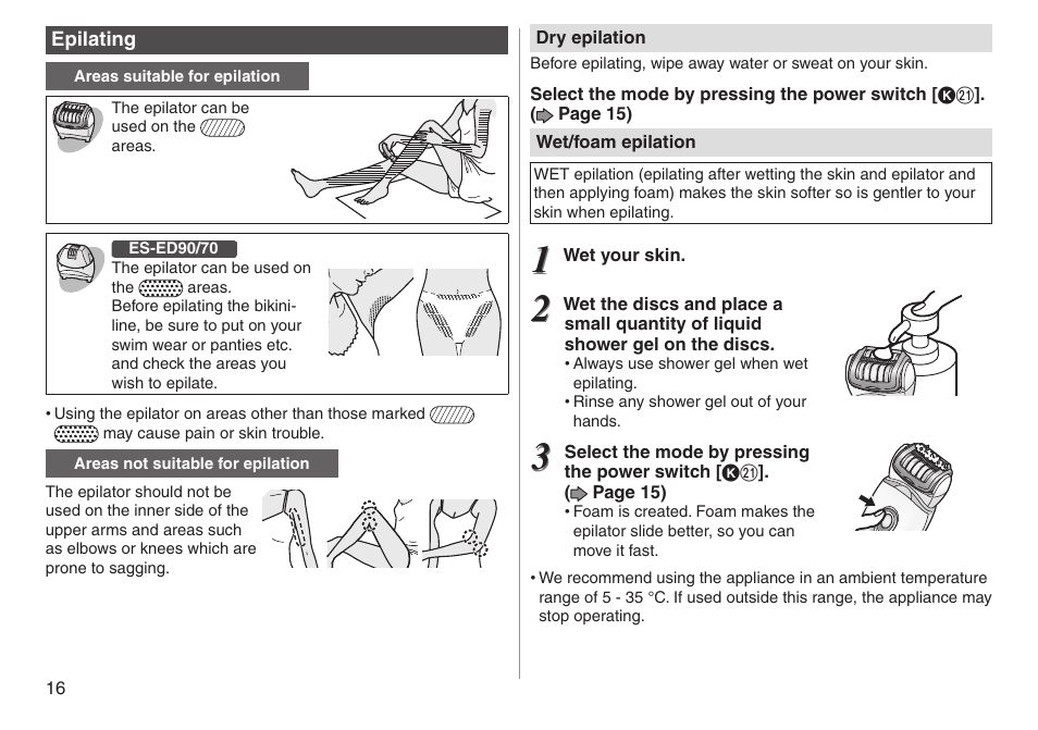 Panasonic ESED90 User Manual | Page 16 / 346