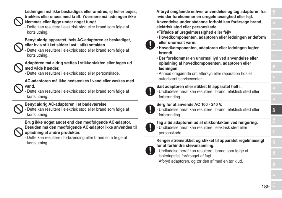 Panasonic ESED90 User Manual | Page 189 / 346