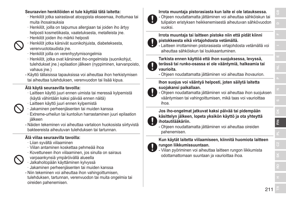 Panasonic ESED90 User Manual | Page 211 / 346