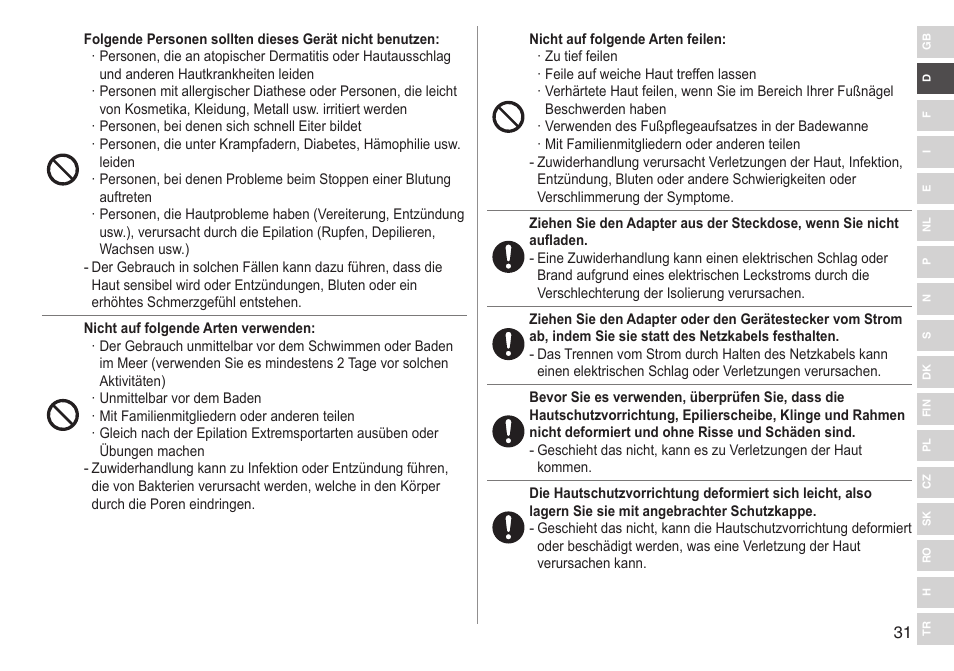 Panasonic ESED90 User Manual | Page 31 / 346