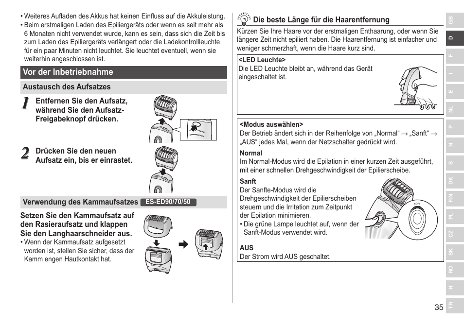 Panasonic ESED90 User Manual | Page 35 / 346